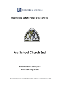 Health and Safety Policy Day Schools - ARC School