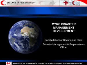 National Disaster Management and Mechanism Policy