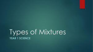 Types of Mixtures PPT
