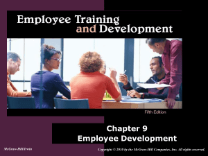 Chapter 9: Employee Development