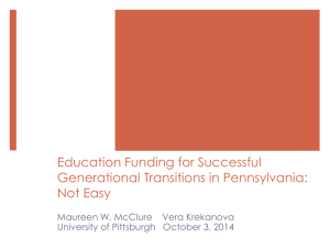 Education Funding for Successful Generational Transitions in