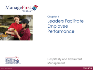 Chapter 4 Leaders Facilitate Employee Performance