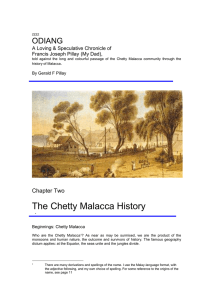 Chapter Two – The Chetty Malacca History 2ed