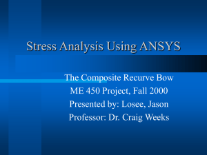 Stress Analysis Using ANSYS