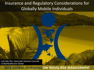 Insurance and Regulatory Considerations for Globally Mobile