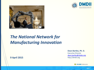 The Digital Manufacturing and Design Innovation Institute Seeking a