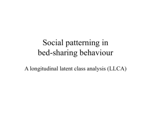 Social patterning in bed