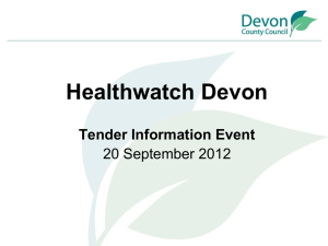 Presentation - Devon County Council