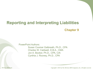 Reporting and Interpreting Liabilities