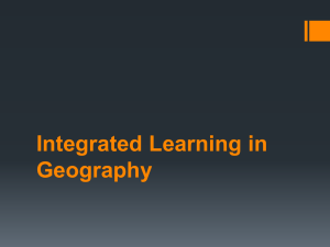 Integrated Learning in Geography