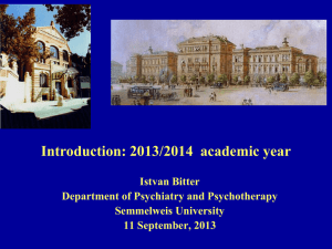 Hungarian Psychiatry: A Short History & Recent Situation