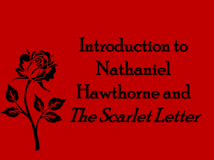 Hawthorne, The Scarlet Letter, and Figurative Language