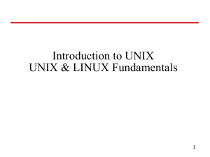 UNIX & LINUX Fundamentals