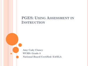 PGES: Using Assessment in Instruction - mscodysclass