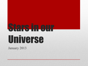 Stars in our Universe