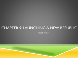 Chapter 9: Launching a New Republic