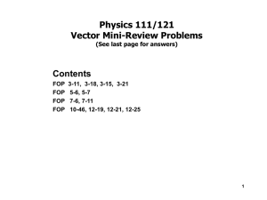 Review problems and answers