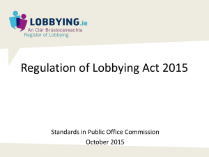 Regulation of Lobbying Act 2015