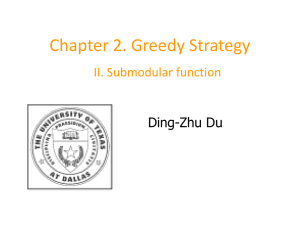 Chapter 2. Greedy
