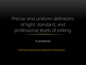 A proposal for precise and uniform definitions of light, standard, and