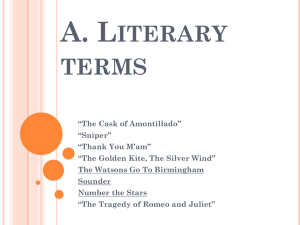 Literary and dramatic terms