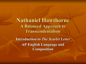 Nathaniel Hawthorne - AP English Literature Circles