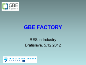 GBE Factory presentation