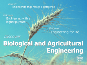 Discover Biological and Agricultural Engineering