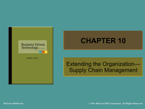 basics of supply chain - McGraw Hill Higher Education