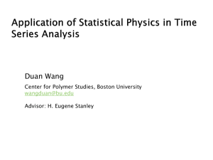 Application of Statistical Physics in Time Series Analysis