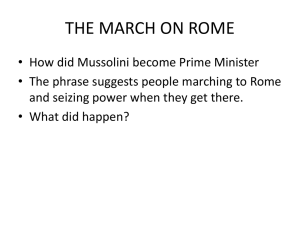 Photos the March on Rome File