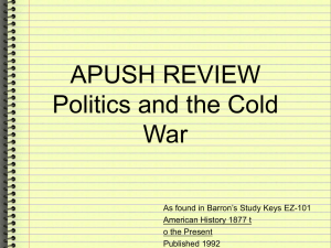 APUSH Keys to Unit 10 Civil Rights Eisenhower