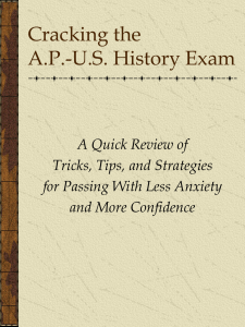 Cracking the A.P.-U.S. History Exam