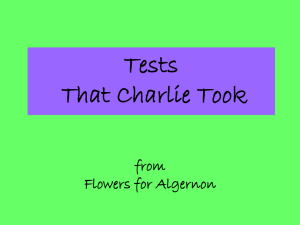 Tests That Charlie Took