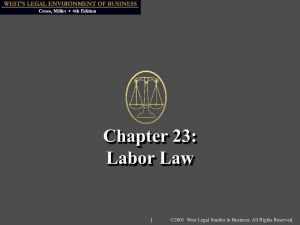 Chapter 23: Labor Law