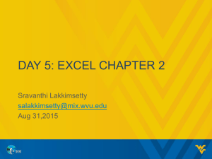 Excel Chapter 2