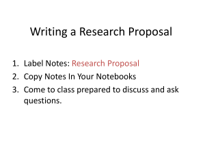 Research Proposal PPT
