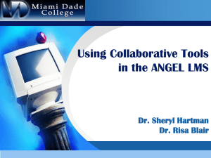 Using Collaborative Tools in the ANGEL LMS