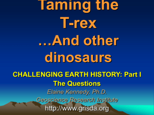 Taming the T-rex...and other dinosaurs