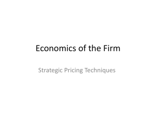 Strategic Pricing Techniques