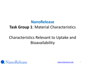 (April 16 2013 Webinar - NanoRelease Food Additive) final