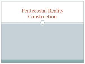 Pentecostal Reality Construction