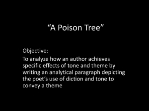 A Poison Tree - TJ