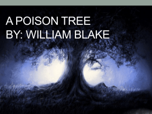 A poison tree by: william blake