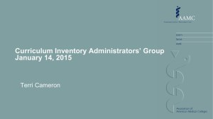 Curriculum Inventory Administrators* Group January 14, 2015
