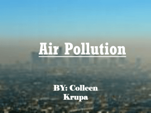 Causes Of Air Pollution