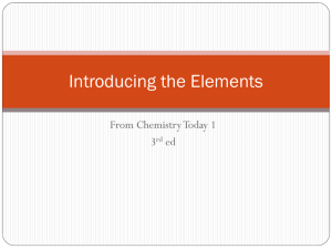 Introducing the Elements