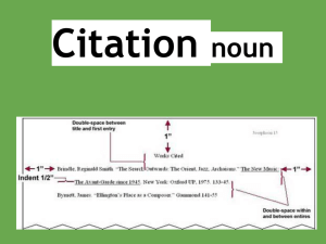 Citation noun