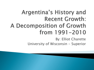 Argentina*s Economic History and Recent Growth: A Decomposition
