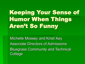 Keeping Your Sense of Humor When Things Aren't So Funny